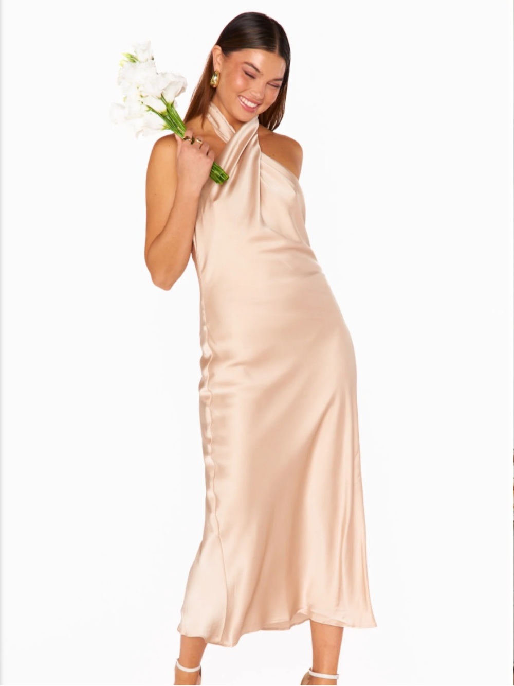 Jasmine Halter Midi Dress
